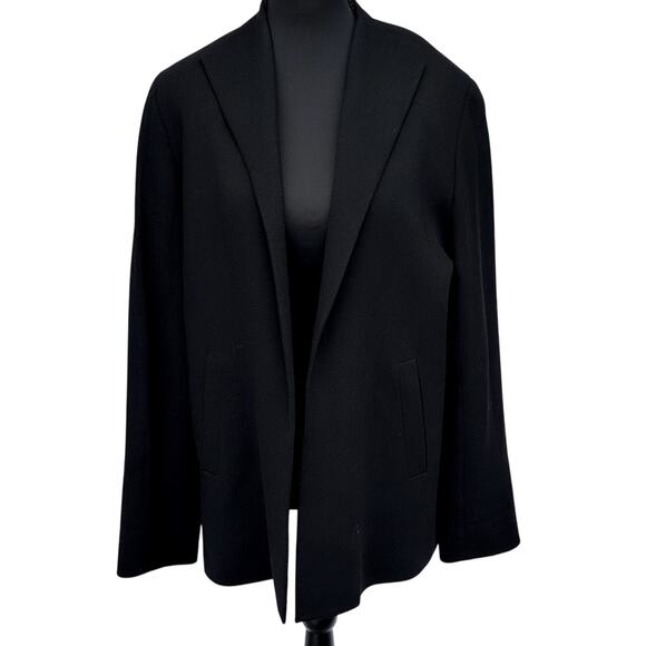 Doncaster VTG Women's 100% Wool Black Blazer Jacket Size 10 Career Dark Academia - Picture 1 of 10